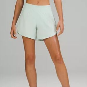 Lululemon track that mint shorts